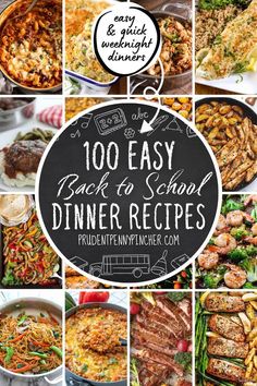 the top 10 easy back to school dinner recipes