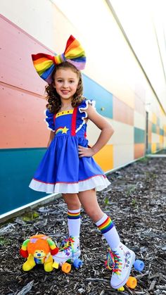 Make a bold statement with our Classic Statement Rainbow Bow. This rainbow felt bow doubles as a fascinator and will surely turn heads. Perfect for adding some flair to any outfit. Family Rainbow Costume, Rainbow Costume Kids, Kids Rainbow Costume, Playful Rainbow Tutu Dress For Spring, Whimsical Rainbow Dress For Dress-up, Playful Rainbow Tutu Dress For Dress-up, Clown Costumes, Rainbow Costumes, Rainbow Bow