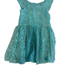 The Children’s Place Babydoll Dress Girls Size 3t. Lace With Satin Cotton Zip Up Back. Nwot. Teal Green. Dress Length 18” Chest Width 10 1/2” Waist 9 “. Green Babydoll Dress, Teal Green Dress, Place Dress, Dress Girls, Babydoll Dress, Childrens Place, Teal Green, Kids' Dresses, Green Dress