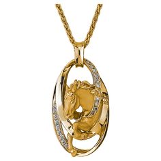 Signed by Carrera y Carrera, a beautiful piece of art crafted in 18K Yellow Gold with 0.15 carat round diamonds horse themed pendant. Endless details and high polished adds elegance to the pendant that is best as a gift or wear in any occasion. Model: 0629.1 Necklace Spirit Cintas Roman Malakov Diamonds is an authorized dealer of Carrera y Carrera. Please inquire within if there's a specific product you are looking for. Horse Motif, Horse Pendant, Horses Pendant, A Horse, Round Cut Diamond, Round Cut, Round Diamonds, Beautiful Art, Jewelry Necklace Pendant