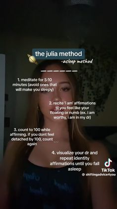 [credit: shiftingadvice4you on tiktok]  #shifting #shiftingmethod #desiredreality #dr #method #juliamethod #shiftingmethods Asleep Shifting Methods, Julia Method Shifting, Julia Method, Method Shifting, Shifting Motivation, Counting To 100