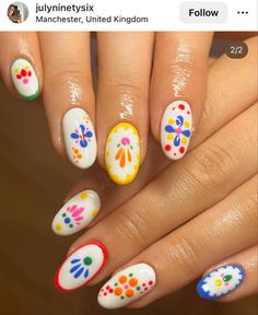 Tile Nails, Bake Ideas, Trending Summer Nails, Uñas Aesthetic, Cute Summer Nail Designs, Summer Gel Nails, Summer Nail Designs, Minimal Nails