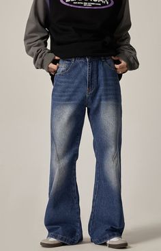 Upgrade your denim collection with our Acid Wash Wide-Leg Curved Seam Jeans. These jeans feature a trendy acid wash and a wide-leg fit, perfect for a relaxed and effortless look. The curved seam detailing adds a unique touch, making these jeans a must-have for any fashion-forward individual. ■model 174cm 61kg L ■material 68% cotton. 24.6% polyester fiber. 5.9% regenerated cellulose fiber. 1.5% other materials Straight Denim Jeans, Cellulose Fiber, Denim Collection, Mongolia, Guinea Bissau, Acid Wash, Mozambique, Bosnia And Herzegovina, Myanmar