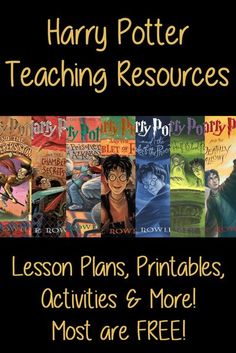 harry potter teaching resources lesson plans, printables, activities and more most are free