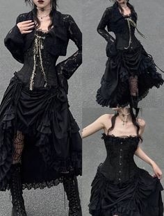 Gothic Style, Inspired Outfits, Edgy Outfits, Dark Fashion, Gothic Lolita, Stage Outfits