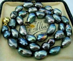 Natural 9-10mm Freshwater Baroque Tahitian Black Pearl Necklace 16-28" AAA+ | eBay Tahitian Black Pearl Necklace, Multicolor Pearl Necklace, Black Pearl Necklace, Solve The Problem, Tahitian Black Pearls, Baroque Pearl Necklace, Green Pearls, White Freshwater Pearl, Black Agate