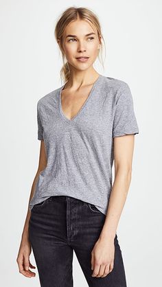 Cut Shirts, V Neck Tee, S Models, Womens Tees, High Fashion, Outfit Inspirations, Short Sleeves, Womens Tops, Top Outfits