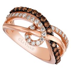 LeVian 14K Rose Gold Round Chocolate Brown Diamond Beautiful Fancy Cocktail Ring Fancy Cocktails, Brown Diamond, Cocktail Ring, Cocktail Rings, Chocolate Brown, Luxury Jewelry, Or Rose, Jewelry Rings, Yellow Gold