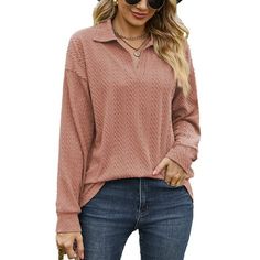 SHIBEVER Long Sleeve Tops for Women Fall Blouses V Neck Tshirts Casual Tunics Henley Shirts. This women tops use skin-friendly and comfortable fabric allow you wear it all season. V neck casual tops henley shirt is perfect for casual and formal days, women long sleeve tops uses lapel collar and a perfect streamlined cut. When you put on long sleeve shirts for women, you will be more look thinner and eye-catching. Color Map Our women trendy plain color long sleeve t-shirts come in three beautiful Fall Blouses, Fall Long Sleeve Shirts, Long Sleeve Summer Shirts, Fitted Tunic Tops, Blouses Casual, Fall Shirts Women, Plaid Shirt Women, Washing Hands, Fall Blouse