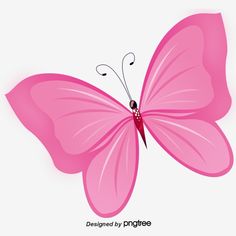 a pink butterfly flying in the air