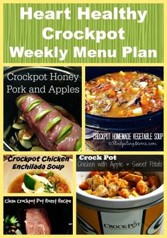 the hearty healthy crockpot weekly menu