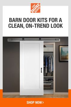 the barn door kits for a clean, on - trend look are up to 50 % off