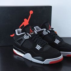 Jordans Red And Black Jordan Shoes, Shoe List, Red And Black Shoes, Rick Owens Shoes, Shoes For School, Red Outfits, Nike Air Jordan Shoes