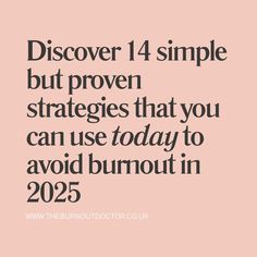 Take the first steps to better managing your work stress in 2025.  

Click now to discover:  

How to create a more positive work environment by addressing the six key drivers of burnout—control, fairness, values, workload, community, and rewards. 

How to successfully address personal risks such as stress coping mechanisms, personality traits, neurodiversity, and mental health challenges. 

Discover proactive solutions like job crafting, time-blocking, gratitude journaling, and trauma-informed self-care are grounded in neuroscience and psychology, offering practical ways to build resilience and prevent emotional exhaustion. 

With these strategies, sustainable success and a balanced personal and professional life are within reach.

Your 2025 self will thank you for reading!