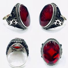 Ruby Stone, Sterling Silver Mens, Jewellery Designs, Silver Man, Napkin Rings, Cufflinks, Mens Jewelry, Ruby