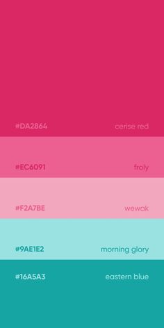 color swatches for the new york city subway system in pink, teal, and blue