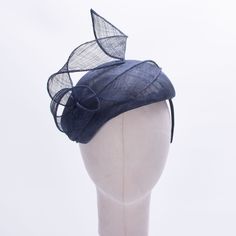 Teardrop Ladie's hats are accessories that emphasize your silhouette with a sense of serenity and dignity. This fascinator hats for women brings out the magnificence of style and grace without trying too hard. It resembles a hat but is much smaller and unpretentious. Add it to any outfit and see the remarkable difference it imparts to the entire ensemble. Unique sinamay design 100% sinamay Size：18cm（width） X19cm（length）X11.5cm（height） Matching grosgrain ribbon interior sweat band Fix way：headband Quantity：1pcs One size fits most adults, head circumference is 57.5 cm Color:  Navy Blue Navy Blue Hat, Bead Hair, Trying Too Hard, Bead Hair Accessories, Sinamay Hats