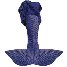 an image of a mermaid tail made out of knitted material on a white background