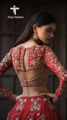 Blouses Designs Latest, Blouse Back Designs, Fusion Fashion, Latest Blouse Designs, Saree Blouse Styles, Traditional Blouse Designs, Latest Model Blouse Designs