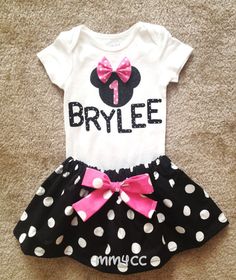 Minnie Mouse outfit princess Dress pink first 1st by MM4CC on Etsy, $36.50 Princess Dress Pink, Minnie Mouse Outfit, Minnie Mouse Skirt, Mouse Outfit, Minnie Mouse Outfits, Birthday Personalized, Minnie Mouse Birthday Party