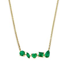 Harmony Emerald Necklace – Logan Hollowell Logan Hollowell, Emerald Necklace, Recycled Gold, Perfectly Imperfect, Gold Rose, Emerald, In Store, Fine Jewelry