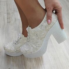 Bridal Shoes Ivory, Lace Wedding Heels, Bride Wedding Shoes, Ivory Bridal Shoes, Wedding Sneakers, Wedding Shoes Bride, Wedding Shoes Heels, Womens Wedding Shoes, Wedding Heels