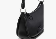 To keep you in the loop—our latest shoulder bag is made from smooth nappa leather and comes with a crossbody strap. | Kate Spade Loop Shoulder Bag, Black Shoulder Bag Black, The Loop, Kate Spade Bag, Nappa Leather, Crossbody Strap, Kate Spade, Shoulder Bag, Leather, Black