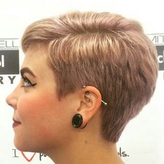 #pixie #haircut #short #shorthair #h #s #p #shorthaircut #hair #b #sh #haircuts Rose Blonde Hair, Super Short Haircuts, Very Short Haircuts, Short Grey Hair, Super Short Hair, Very Short Hair, Short Haircut