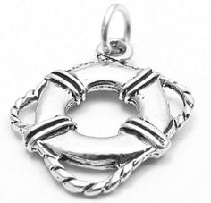 PRICES MAY VARY. Title: Charm - Sterling Silver - Jewelry - Pendant - Life Preserver. Product Type: Departments > Women > Jewelry > Pendants & Coins > Pendants Only Sterling Silver Round Pendant With Lobster Clasp For Her, Nautical Sterling Silver Necklace As Gift, Silver Anchor Pendant, Nickel-free Anchor Shaped Sterling Silver Jewelry, Life Preserver, Silver Anchor-shaped Nautical Jewelry, Wonderfully Made, Jewelry Pendants, Silver Jewelry Pendant