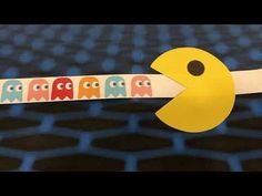 an image of pacman pencils on a piece of paper