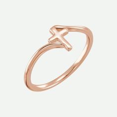 Right Oblique View of Rose Gold SOLACE Christian Ring For Women Christian Rings, Christian Ring, Purity Ring, Glamour Nails, Angel Earrings, Rings Women, Sell Gold, Spiritual Connection, In A Relationship