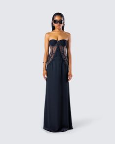 Katelyn Black Ruffle Maxi Dress – FINESSE Best Revenge, Doing Better, The Best Revenge, Black Off Shoulder, White Jersey, Ruffled Maxi Dress, Black Maxi, Looking Good, Lace Panelled