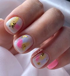 Glittery Nails, Gelish Nails, Gel Nails Diy, Oval Nails, Yellow Nails, Fancy Nails