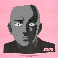 an image of a man with the word igor painted on his face and eyes