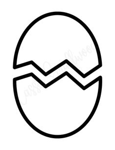 an egg shell with waves in the middle and one line at the bottom, on a white background