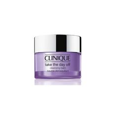 Clinique Take The Day Off™ Cleansing Balm is a lightweight makeup remover that quickly dissolves tenacious eye and face makeups, and sunscreens. Makeup remover transforms from a solid balm into a silky oil upon application. Cleans thoroughly, rinses off completely. Gently helps remove the stress of pollution so skin looks younger, longer. Key Ingredients Safflower seed oil: Works efficiently to help break up natural oil found on skin, as well as dissolves hard-to-remove makeup. Rich in linoleic Clinique Take The Day Off Balm, Clean Core, Clinique Makeup Remover, Clinique Take The Day Off, Lightweight Makeup, Clinique Skincare, Clinique Moisture Surge, Clinique Moisturizer, Skin Care Cleanser