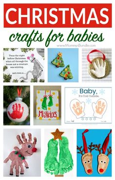 christmas keepss to make with baby this year, including handprints and crafts