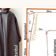 the size and measurements of a women's coat