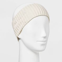 This Ribbed Headband from Universal Thread™ makes a chic and comfy addition to your winter wardrobe. Made from a knit cotton-recycled polyester blend for a soft feel, this chic headband features an allover ribbed construction. Great for securing your hair when the weather gets chilly, the headband's solid color makes it an easy pairing with any of your outerwear. Universal Thread™: Found exclusively at Target. Adjustable Casual Headband For Winter, Casual Headband With Cotton Sweatband, Casual Winter Headband One Size, Casual White Cotton Headband, Cable Knit Headband, Chic Headband, Wide Brim Fedora, Crown Heights, Recycled Polyester Fabric