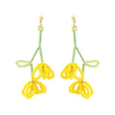 Lightweight material: our handmade chic dangle earrings are made of quality bead and alloy, lightweight and comfortable, which can be safely close to the skin, suitable for most women and girls to wear Product Information:Material: metal, rice beads, glass tubeTreatment:platingPattern: plant flowerSize:6.1cm/3.8cmWeight:6.5g/pairApplicable gender: female Application:It combines Bohemia, beach, indie, Y2K, aesthetic, summer theme, etc which you can wear it on many occasions, such as party, beach, Cheap Dangling Beads Earrings Gift, Cheap Beaded Earrings As Gift, Cheap Bohemian Flower Earrings, Cheap Dangling Bead Earrings For Gift, Cheap Fun Beaded Earrings, Cheap Flower Earrings For Summer, Cheap Handmade Bohemian Flower Earrings, Cheap Beaded Earrings For Gift, Cheap Playful Beaded Earrings