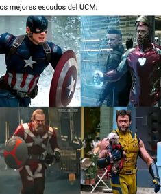 the avengers movies are in spanish and english, but there is no image to describe