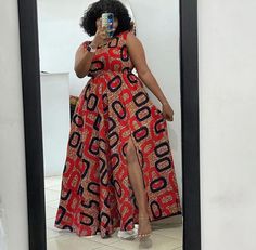 ✨This is a unique and beautiful dress perfect for either casual or formal occasions. ✨It's a soft and comfortable African cotton ✨The production process takes 3-5 business days while Shipping takes 4-5 business days ✨We ship through DHL express Please feel free to start an Etsy conversation if you have an inquiry ✨Design can be altered, kindly send me an etsy conversation in this regard. ✨When placing your order, pick the size closest to your size or You can still drop your specific body measure Ankara Free Wear Styles, Kitenge Dress Designs Unique Long, Vitenge Dresses Designs Unique, African Long Dresses For Women Afrikrea.com, Fitted Red Ankara Maxi Dress, Vitenge Dresses Designs, Vitenge Dresses, Fitted Ankara Fabric Maxi Dress, Ankara Flare Gown Styles