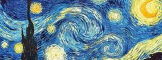 the starry night painting is being displayed in this image, it appears to be painted with