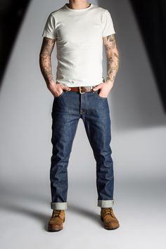 Selvedge Jeans For Workwear In Denim Blue, Rugged Denim Jeans, Rugged Denim Jeans For Streetwear, Redwing Boots, Outdoorsmen Style, Rugged Selvedge Rigid Denim Jeans, Mens Outdoor Fashion, Boots Ideas, Country Jeans