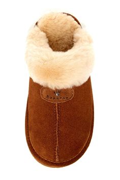 The interior of the cozy suede Loki slipper is lined with luxe genuine sheepskin fur.Sizing: True to size. Whole sizes only; for 1/2 sizes, order next size up. M=standard width. Cozy Sheepskin Slippers For Indoor Use, Cozy Sheepskin Indoor Slippers, Cozy Indoor Suede Slippers, Sheepskin Slippers With Plush Lining, Indoor Slippers With Plush Lining In Sheepskin, Winter Sheepskin Slippers With Suede Lining, Indoor Shearling Slippers With Faux Fur Lining, Brown Shearling Indoor Slippers, Brown Shearling Slippers With Faux Fur Lining