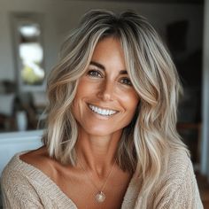 Blonde Color For Graying Hair, Grey And Ash Blonde Hair, Fall Hair For Women Over 40, Hair Colour For Over 40, Collarbone Length Hair Blonde Highlights, Gray Blonde Hair Balayage Ash Brown, Shoulder Length Dimensional Blonde, Blonde Hair Over 40 Long Hairstyles, Short Blonde Hair 50 Year Old