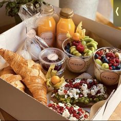 a box filled with lots of different types of food and condiments on top of it