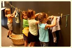 Clothes Study, Clothing Study, Clothing Themes, Dramatic Play Preschool, Dramatic Play Area, Preschool Centers