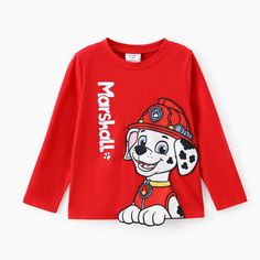 Toddler T-Shirt with 3D embroidery, featuring beloved PAW Patrol characters.
* Product features: Toddler T-shirt with 3D embroidery.
* Fabric characteristics: Comfortable polyester, cotton, and spandex blend.
* Piece of product: 1 sweatshirt.
* Neckline: Classic.
* Sleeves: long.
* Style: Casual, sporty PAW Patrol design.
* Fit: Regular.
* Length: Standard. Paw Patrol Design, Paw Patrol Characters, Toddler Tops, 3d Embroidery, Casual Sporty, Embroidery Fabric, Long Style, Print Sweatshirt, Dress Set