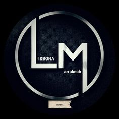 the logo for isbroa and arabechh, which are in silver on black